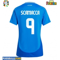 Italien Gianluca Scamacca #9 Heimtrikot Frauen EM 2024 Kurzarm